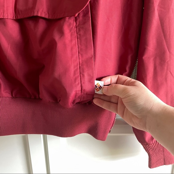 Vintage Columbia Red 1/4 Zip Windbreaker Jacket - Picture 8 of 16